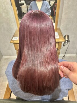 ニーム 国分寺(NEEM) ミディアムボブ/ピンクベージュ/国分寺/髪質改善