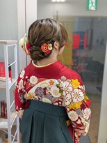 ヒデ美容室&nbsp;編み込み風アレンジ～袴