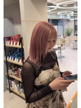 リガナッツ 王子店(Riganuts) レディース/レイヤー/切りっぱなし/ハイトーン/ピンクベージュ