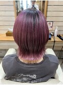 ボルドーレイヤーボブ