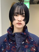 クル(k u r u) mode な short grayの中にほんのり blueでつやっぽく
