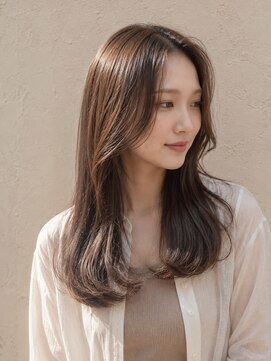 ルシードスタイル バレッタ(LUCIDO STYLE BARRETTA) 前髪長め韓国風顔周りレイヤーロング上品韓国風重めセミロング