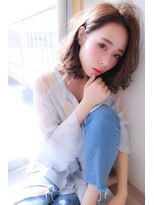 オーシャン(Ocean)&nbsp;[OCEAN Hair&Life]かきあげバング×オシャレな抜け感ミディ☆