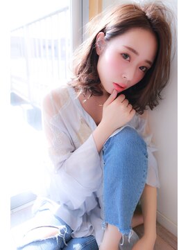 オーシャン(Ocean) [OCEAN Hair&Life]かきあげバング×オシャレな抜け感ミディ☆