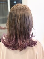 マイ キューブ ヘア デザイン 豊田(My Cube Hair Design) 裾カラー バイオレットグラデーション