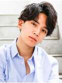 20代30代40代◎社会人ビジネスウルフパーマ ウェットヘア