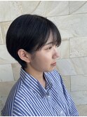 暗髪×ショート