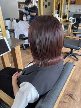 ルッカヘアガーデン バイ ラッシュゴールド(RUCCA HAIR GARDEN by LUSH GOLD) 外ハネ×フェミニティピンク