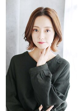 ディーアールラズリー(DR LAZULI) 透け感バングのエギョモリスタイル