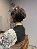 ワ ヘアー(wa-hair)&nbsp;ショートボブパーマ　マッシュパーマ髪質改善　ベージュピンク