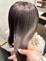 レア 渋谷(Le'a) ブリーチストレート/ラベンダーグレー/グレージュi透明感カラー