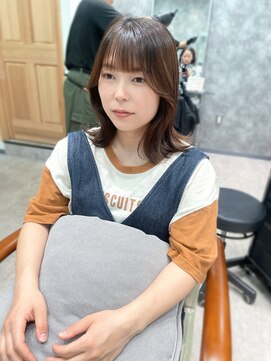 フォンド 津田沼(fond.) 切りっぱなしボブ/エアリーロング/美髪/ピンクブラウン/津田沼