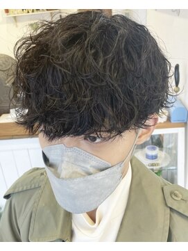サンズ(suns) 【Miyuki】ゆるめ波巻きパーマ×前下がりマッシュ