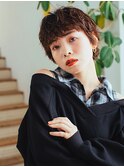 大人カジュアルショートパーマ