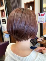 美容室ヒラトヤ 仙北店&nbsp;20代30代40代♪大人かわいい小顔ショートボブ☆赤みブラウン