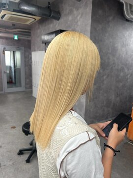 ワンズリー 本厚木店(ONE's ly) 抜きっぱなし/抜きっぱなしブロンド/ミルクティーベージュ