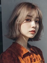 ミルクティーベージュ/ダブルカラー/ブリーチなしダブルカラー/ケアブリーチ/髪質改善/学割U24/横浜/横浜駅