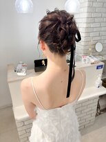 前撮りヘア　アップスタイル