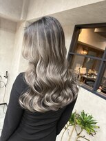 サニー 渋谷(SUNNY) バレイヤージュ、ハイライト、レイヤーロング、グレーベージュ