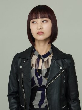 ピークアブー 原宿ハラカド(PEEK-A-BOO) くせ毛多毛ボブショート前下がりモードワイドバングかっこいい