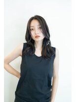 オーパスバイアンブルリュクス 池袋(Opus by ambleluxe)&nbsp;透明感カラー/ミディアムレイヤー/くびれヘア