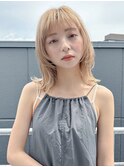 ミディアムボブレイヤー似合わせ顔周りカット顔まわりレイヤー