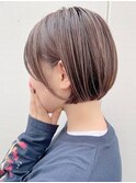 ショート/ショートボブ/ハイライト/学割/ベージュ/カラー
