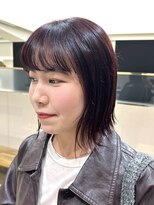 ピークアブー ワン(PEEK-A-BOO ONE)&nbsp;外ハネボブ#ボブ#チェリーレッド