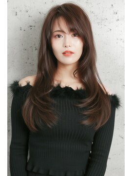 ニューヨークニューヨーク 守口店(NYNY) ナチュラルストレートロング×艶髪ブラウン