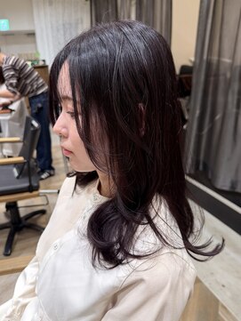 グランデュール 浜松小豆餅店(GRANDEUR) ピンクブラウンカラー　ブリーチなし