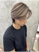 メンズヘア/メンズバレイヤージュ/ミルクティー