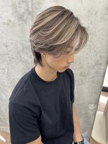 ベルマスガ(bell_masuga)&nbsp;メンズヘア/メンズバレイヤージュ/ミルクティー