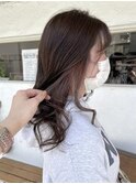 大人ガーリー/ダークアッシュ/似合わせカット/ミディアムレイヤ