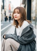 ミディアムヘアー/チャコールグレー/20代30代/髪質改善/越谷