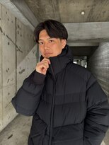 ニトバイアンキシム メンズ(nit by AHNKISM) ニュアンスパーマcenter part