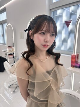 コア プラス 立川(COA PLUS) 結婚式ヘア卒業式ヘア髪質改善ダブルカラーカチモリ轟れな