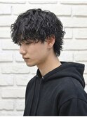 シャドウパーマ/波巻きツイストスパイラル/メンズパーマ