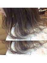 ヘアーメイク トレコローリ(hair make trecolori)&nbsp;【trecolori】真夏のフェードベージュはハイライトで透明になる
