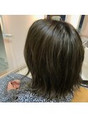 外ハネボブ×マットベージュ