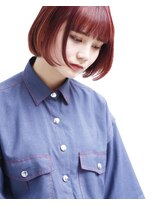 イル(ill)&nbsp;透明感　チェリーレッド　ボブ　大須