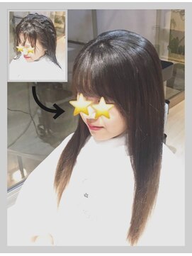 オーバーレイ(Overlay) 自然に仕上がる縮毛矯正【施術例】〔自由が丘〕〔縮毛矯正〕