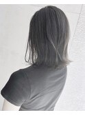【Marl】ブラックグレージュの切りっぱなしボブ♪