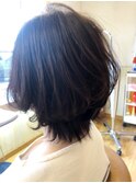 浮遊感ショートボブ