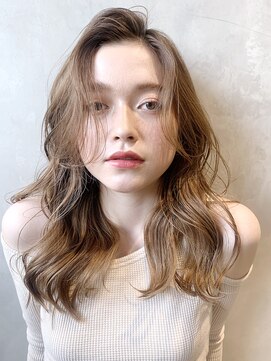 アイティー バイ アルバム 浦和店(IT by ALBUM) おふぇろミディ_オリーブカラーハイライトカラー_46869