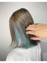 スパークスヘア(Sparks hair)&nbsp;インナーカラーにミントブルードーーーーーーンっ！！！！