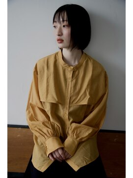 ヘアメイク エイト キリシマ(hair make No.8 kirishima) シースルーバング×黒髪ボブ