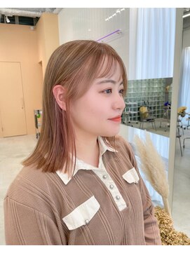 ユーリ(JUURI) イヤリングカラー / ベージュ / ペールピンク / ミディアム