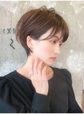 大人綺麗束感ショート/白髪染/30代40代50代