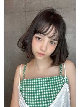 クーエフー(coo et fuu) 10代20代30代40代 デジタルパーマでふんわり前下がりボブ　藤沢