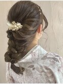 卒業式、袴ヘアセット